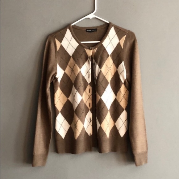 Argyle Cardigan Euc 